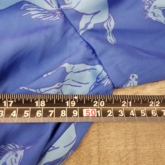 Twisted Wunder Christine Horse Print Mini Dress UK 22 Blue Satin Funky Plus BNWT - Picture 13 of 14